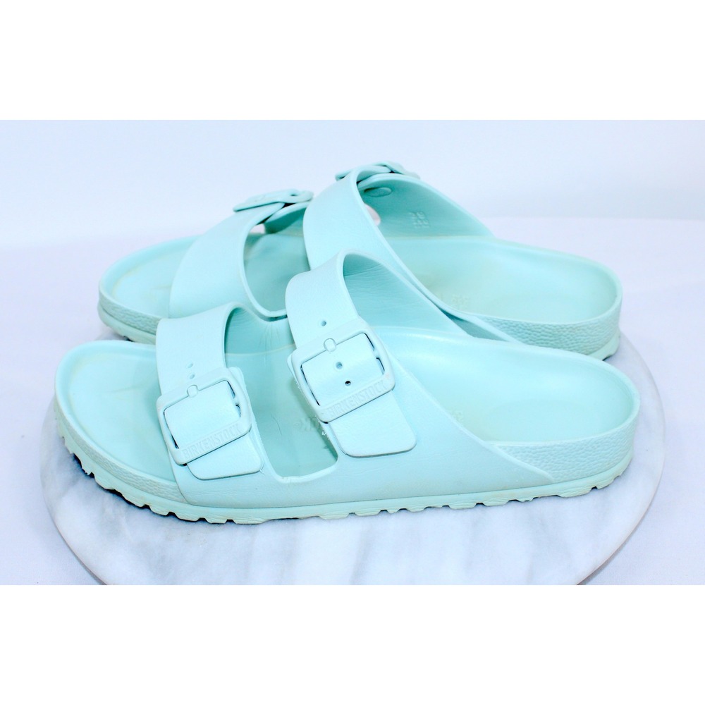 Birkenstock Arizona EVA Sandals Mint Green Seafoam Slides Mens 6 Womens 8 EU 39